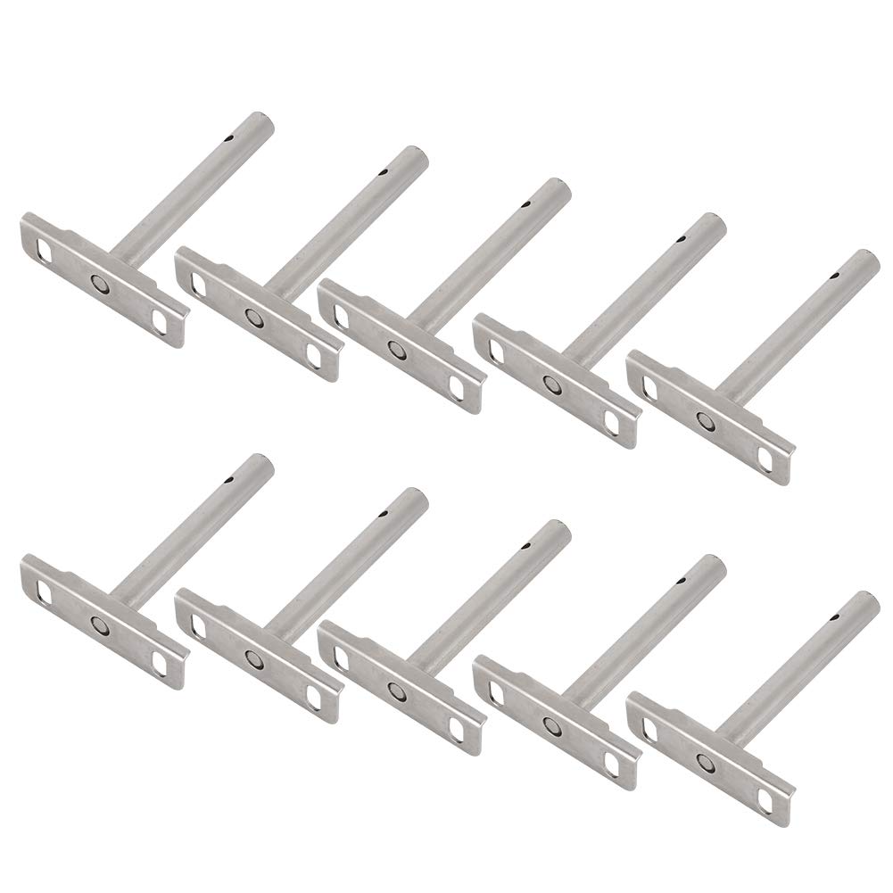 Floating Shelf Brackets 10Pcs - Heavy Duty Concealed Shelf Support, Invisible Blind Shelf Brackets for Wall Mounted Bookshelves, Kitchen, Bathroom & Living Room Decor