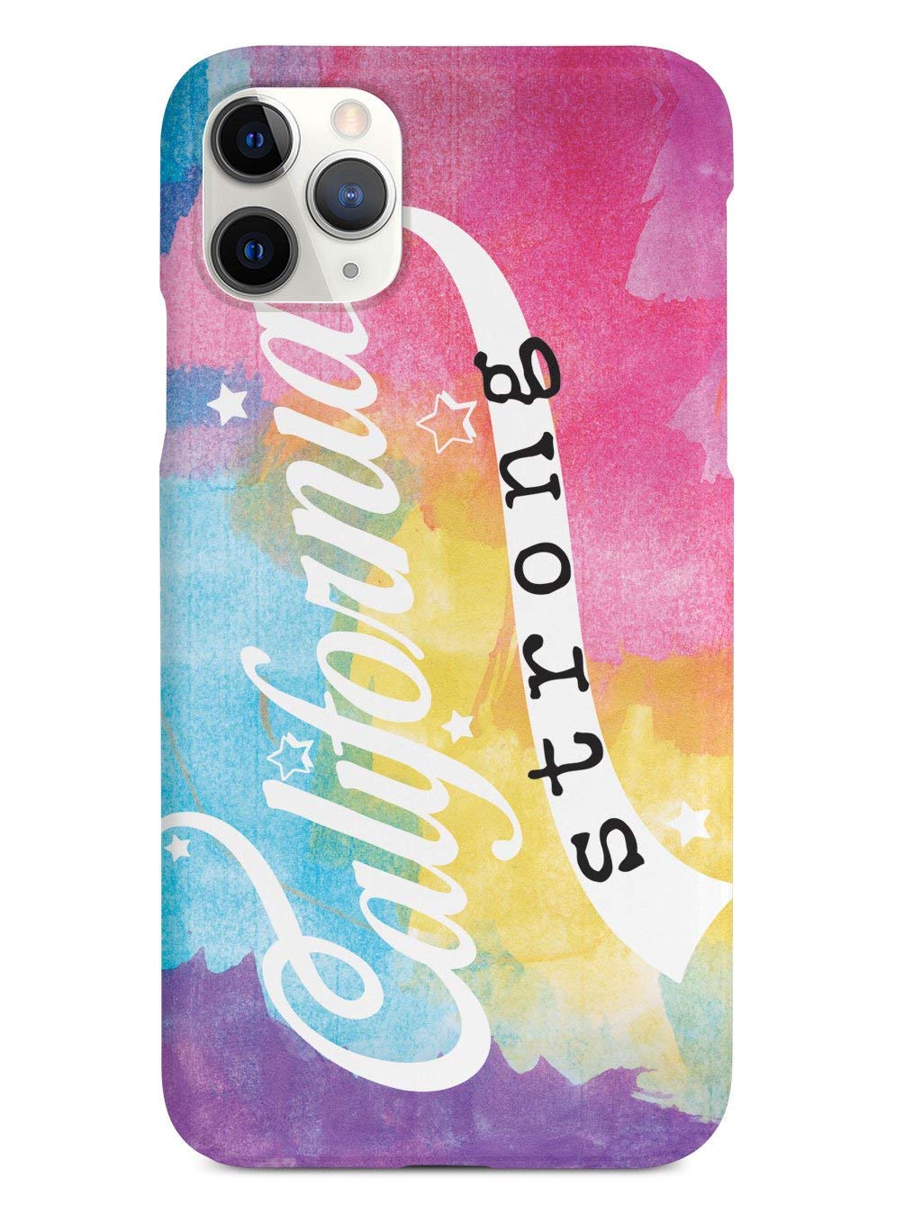 Inspired Cases - iPhone 12 Pro Case - 3D Textured Protective Cover with Shockproof & Anti-Scratch Design - Compatible with Apple iPhone 12 Pro - California Strong Watercolor Print - Perfect for Daily Use, Travel & Outdoor Activities