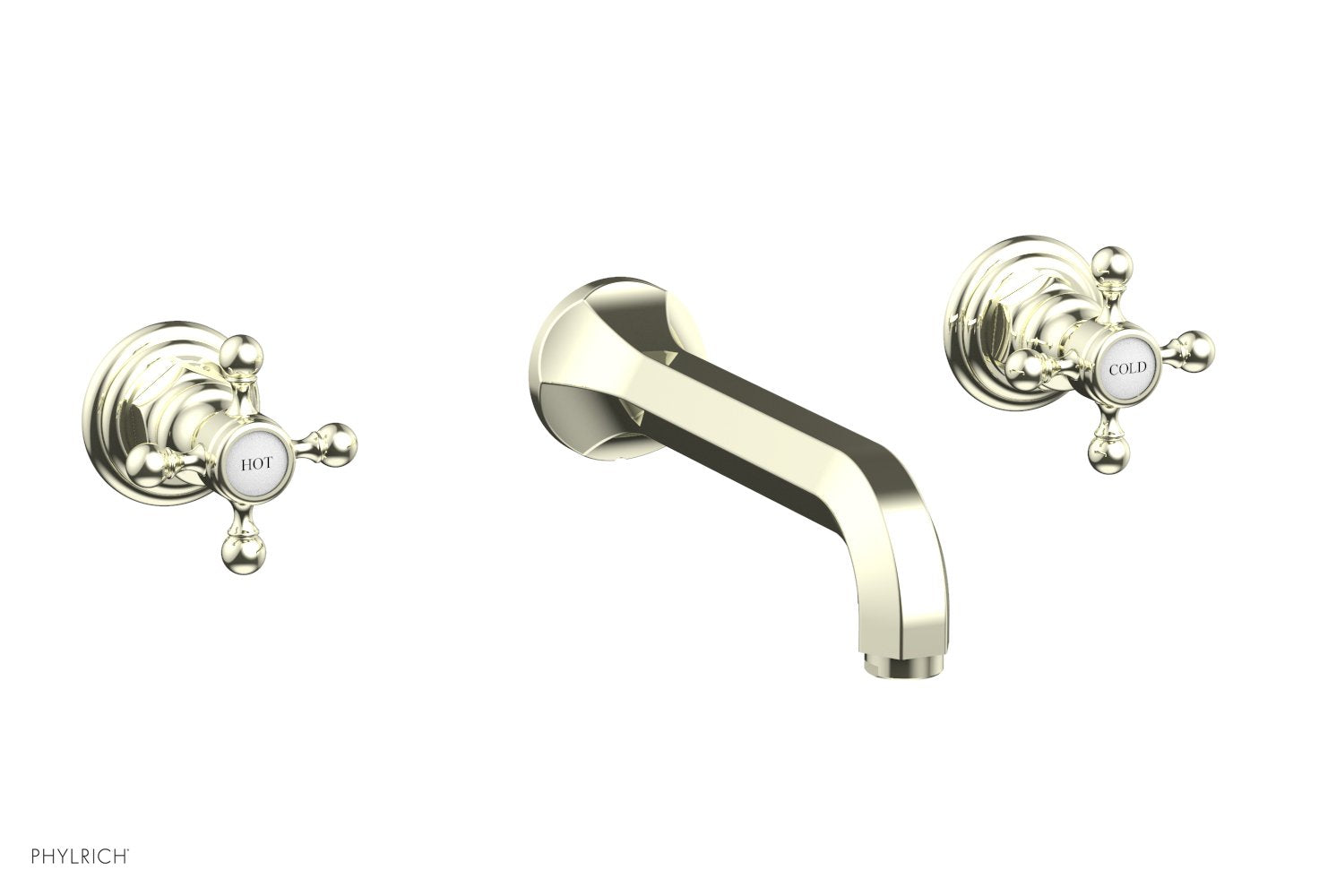 HEX TRADITIONAL Wall Mounted Lavatory Sink Set 500 11 - Perfect for Bathroom, Powder Room, and Guest Bathroom Decor