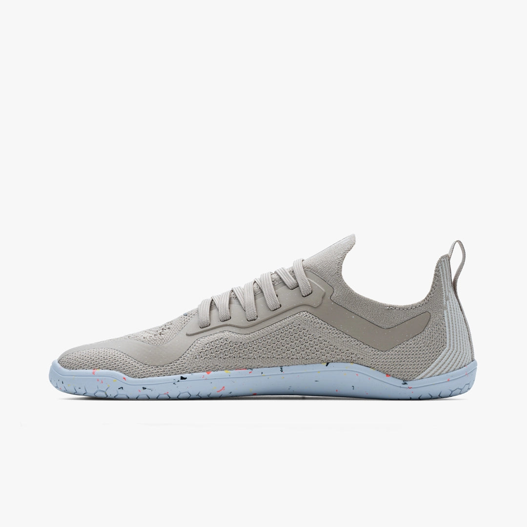 Vivobarefoot Women's Primus Lite Knit Barefoot Shoes - Feather Grey | Lightweight & Flexible for Running, Gym & Everyday Wear