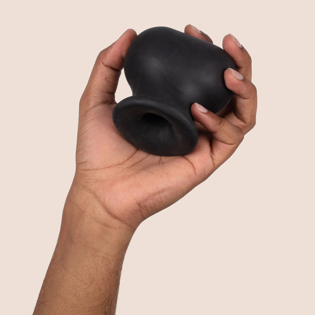 Perfect Fit Bull Bag® Ball Stretcher - Soft Stretchy Silicone/TPR Blend for Comfort & Support - Ideal for Strength Training, BDSM, and Sensual Play
