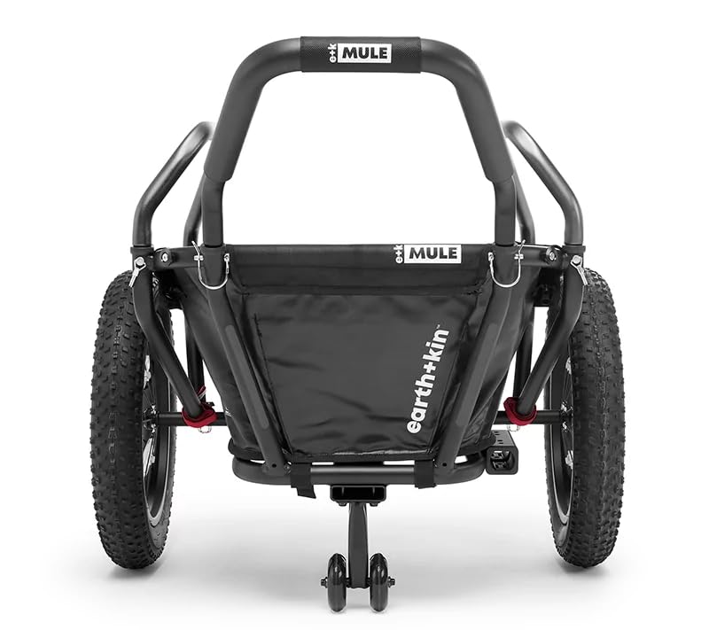 Heavy Duty Mule Bike Cargo Trailer with Quick Release Hitch - Perfect for Camping, Grocery Hauling & Outdoor Adventures