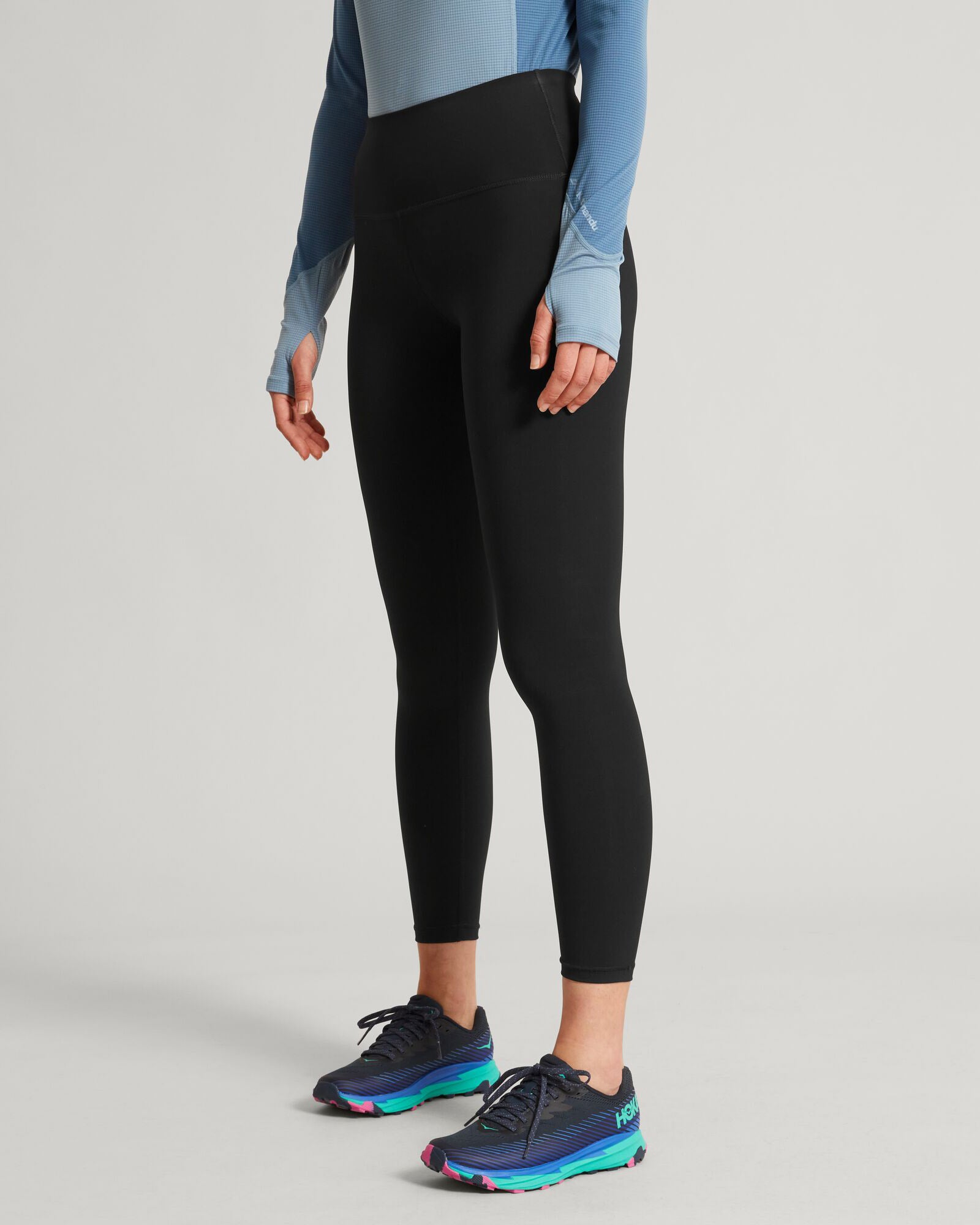 Kamana Women's High Waisted Yoga Leggings - Black - Soft Stretchy Workout Pants for Running, Gym & Lounge Wear