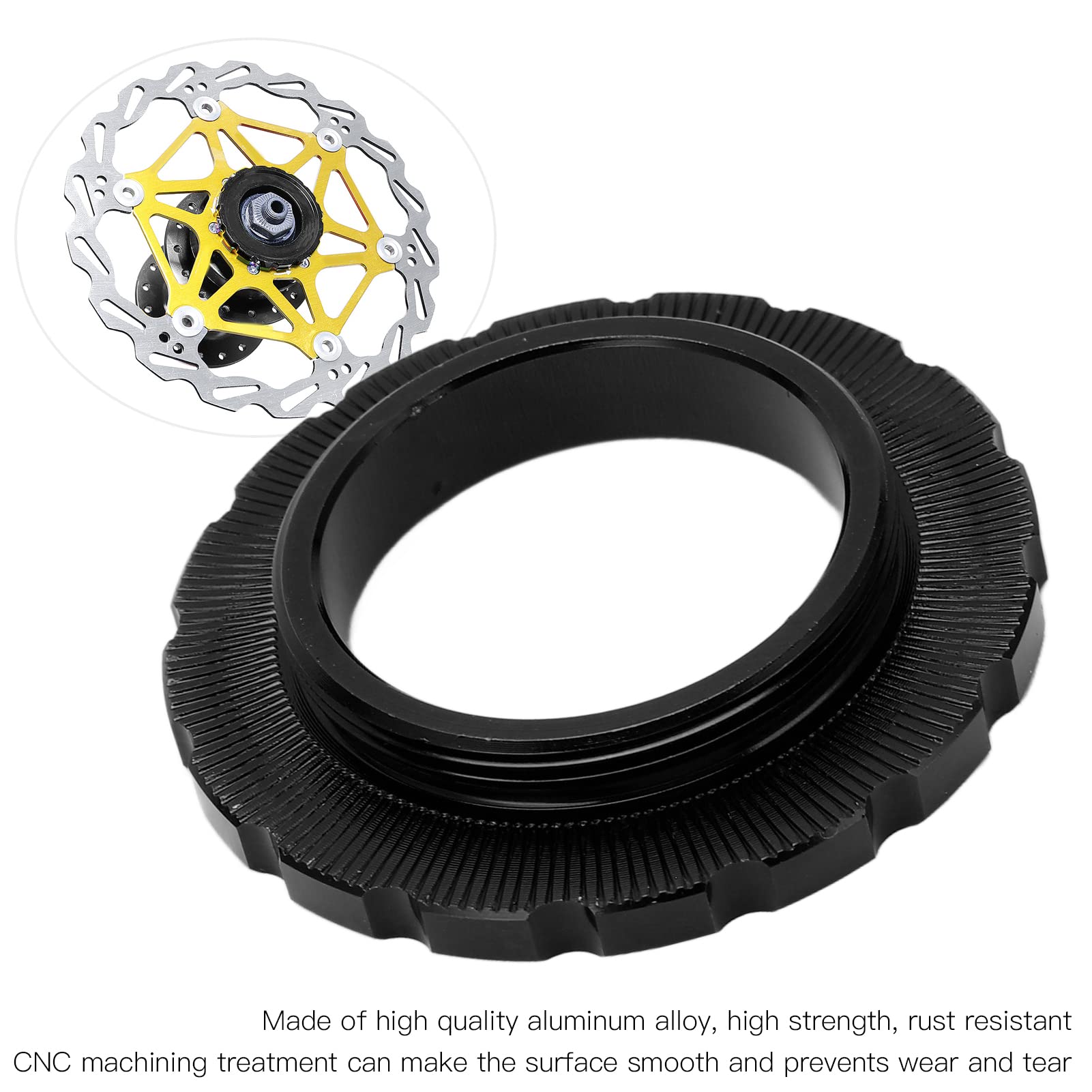 Premium Centerlock Lockring for MTB Bike Wheelset - Durable Hub Barrel Shaft Disc Rotor Lock Ring | Perfect for Mountain Biking & Off-Road Cycling