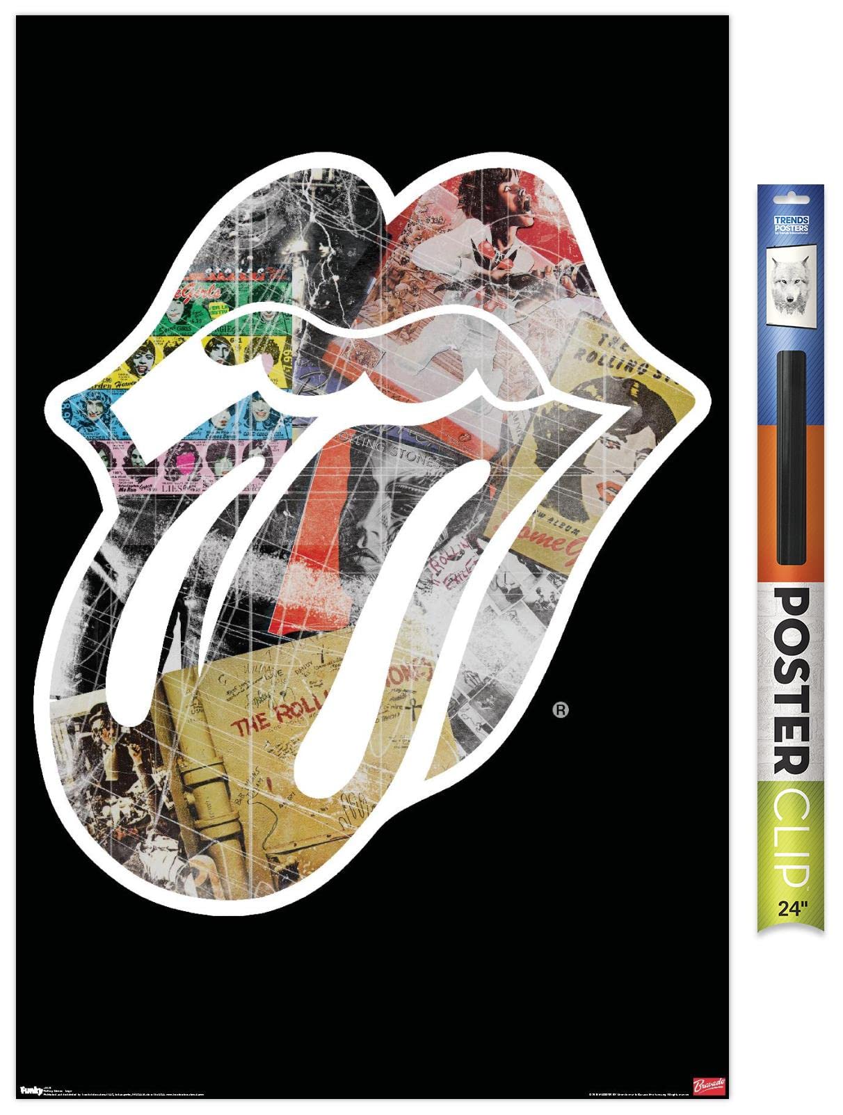 Rolling Stones Logo Wall Poster - Premium 22.375