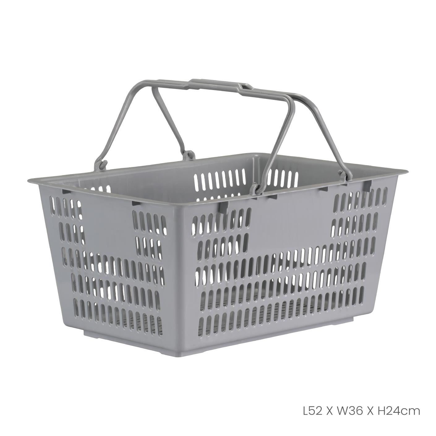 Sturdy Shopping Basket (1731) - Durable & Lightweight Grocery Basket for Supermarkets, Farmers Markets, and Home Storage