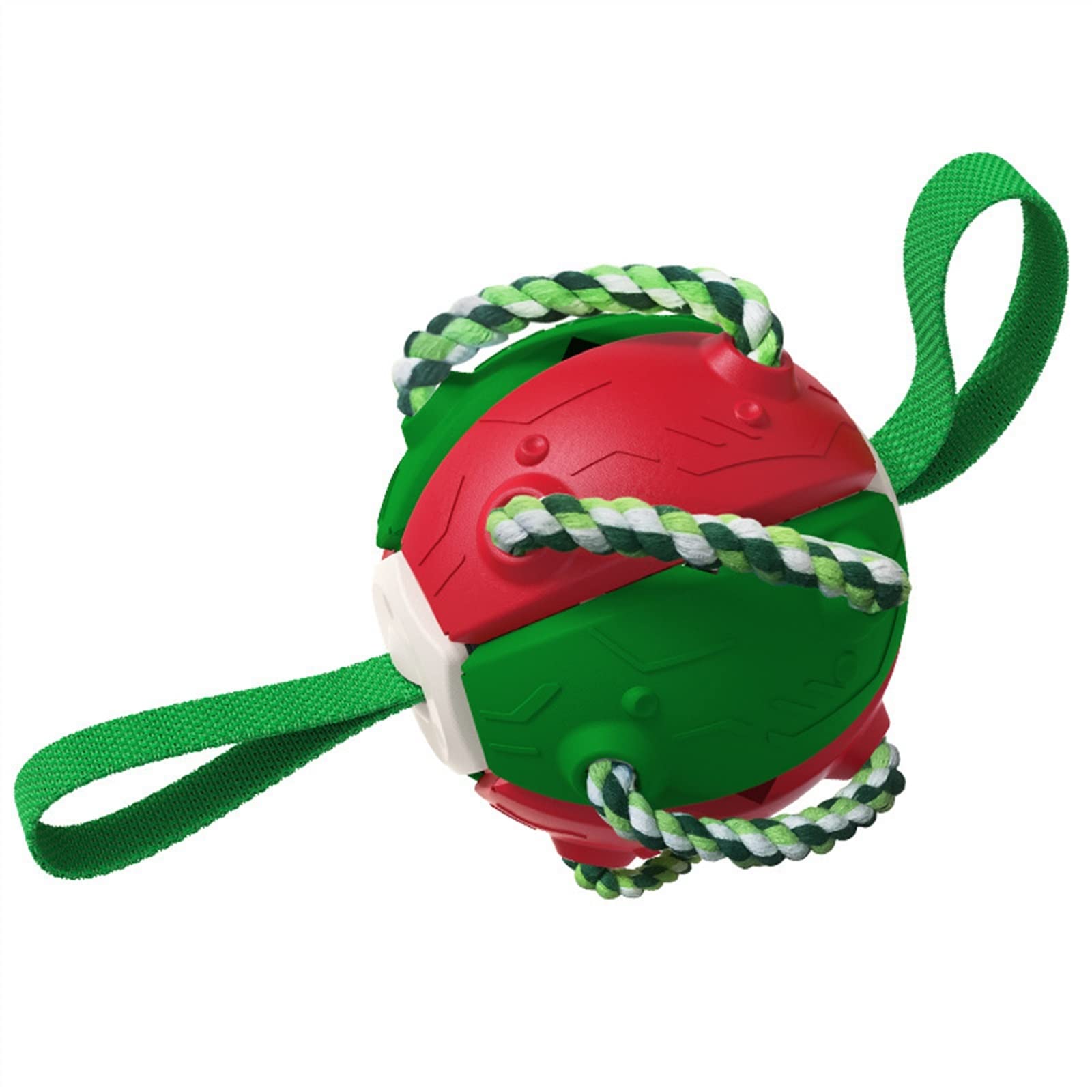 Durable Interactive Dog Toys - Frisbee Ball with Grab Tabs for Training, Fetch & Outdoor Play | Pet Football Toys for Running Exercise & Bonding Time | Perfect for Backyard, Park & Beach Activities