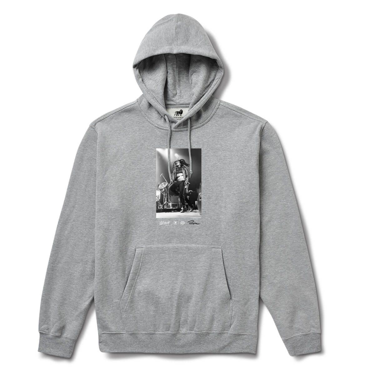 Primitive x Bob Marley Heartache Hoodie - Athletic Grey Unisex Pullover Sweatshirt | Reggae Inspired Streetwear for Men & Women | Perfect for Concerts, Casual Outings & Music Festivals