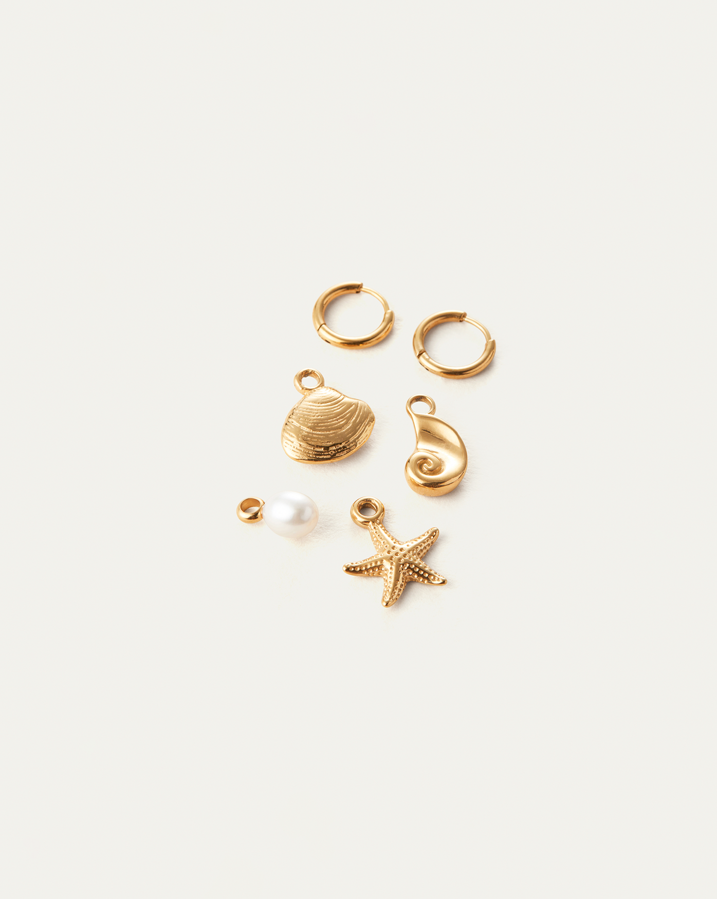 Summer Huggie Earrings Set - Trendy Gold Hoop Huggies for Women - Perfect for Beach, Vacation & Everyday Wear