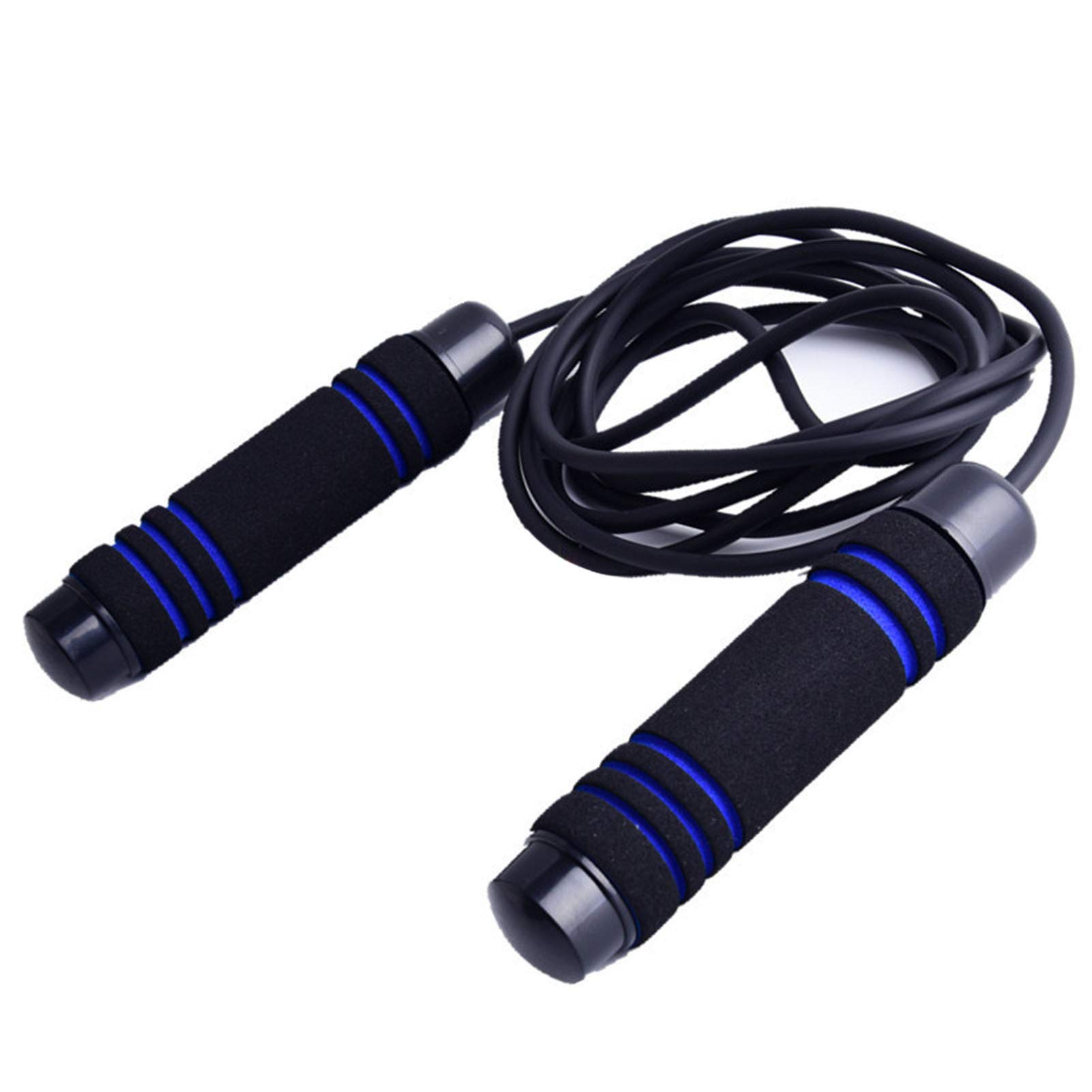 Adjustable Rubber Handle Jump Rope for Fitness, Workout & Bodybuilding - Perfect for Home Gym, Cardio Exercise & Weight Loss Training
