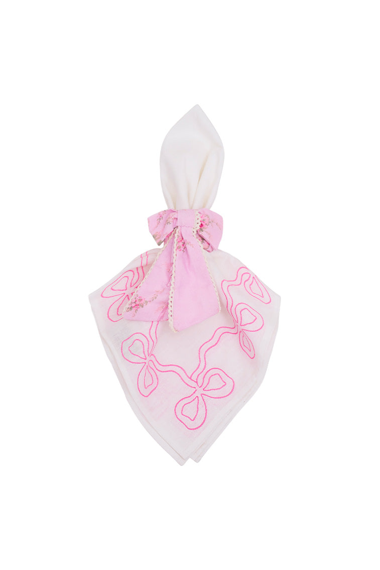 Elegant Bow Napkin Rings Set of 4 - Perfect for Wedding, Holiday Dinner & Formal Table Setting