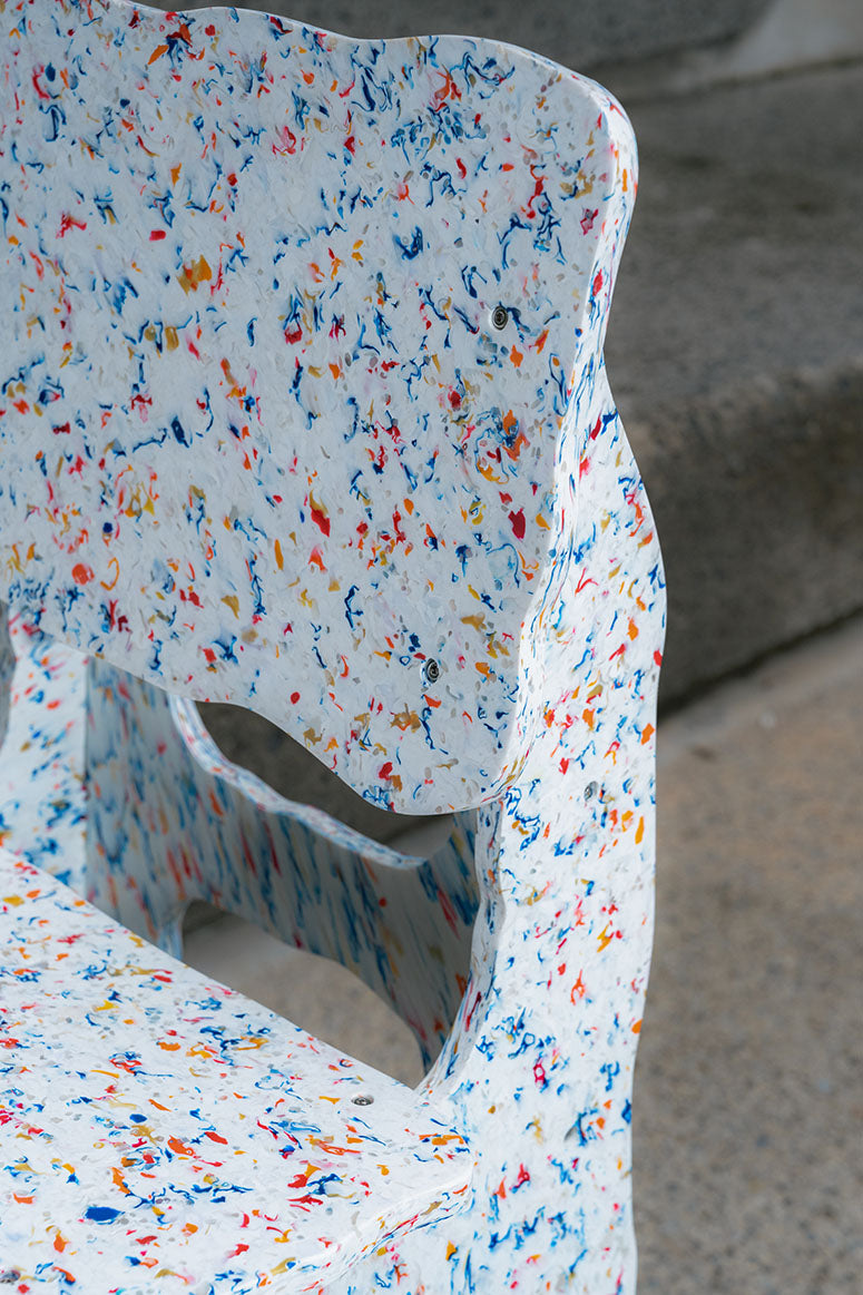 Durable Flat Plastic Chair ML_FP_01 - Lightweight Outdoor & Indoor Seating for Patio, Garden, Picnic, and Camping