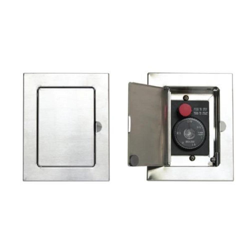 Empire Carol Rose Loft Outdoor Stainless Steel Gas Fireplace Insert - Perfect for Patio, Deck, and Backyard Relaxation