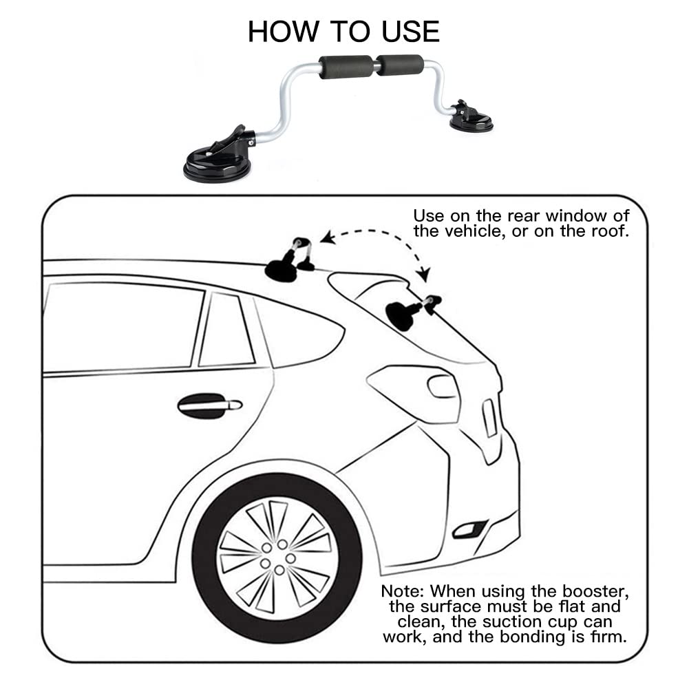 DYK&NX Kayak Suction Cup Holder - Heavy Duty Canoe Roller with Anti-Scratch Design, Ultra Strong Suction for Secure Car Roof Mounting (White) - Perfect for Kayak & Canoe Transport on SUVs, Trucks, and Outdoor Adventures
