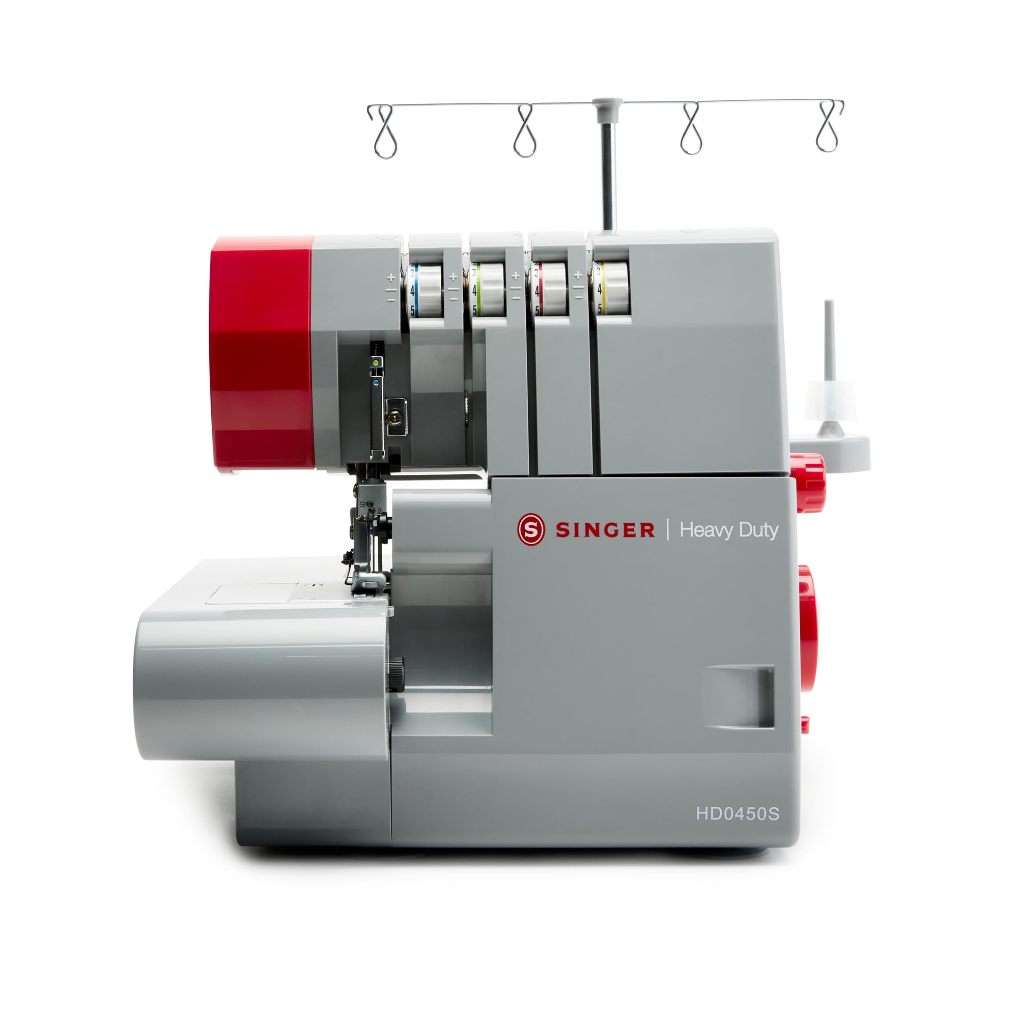 SINGER HD0450S Heavy Duty Serger Overlock Machine - 2/3/4 Thread, 1300 Stitches/Min, 60% Larger Knife, Differential Feed | Professional Sewing for Denim, Leather & Heavy Fabrics | Perfect for Home Tailoring & Fashion Design