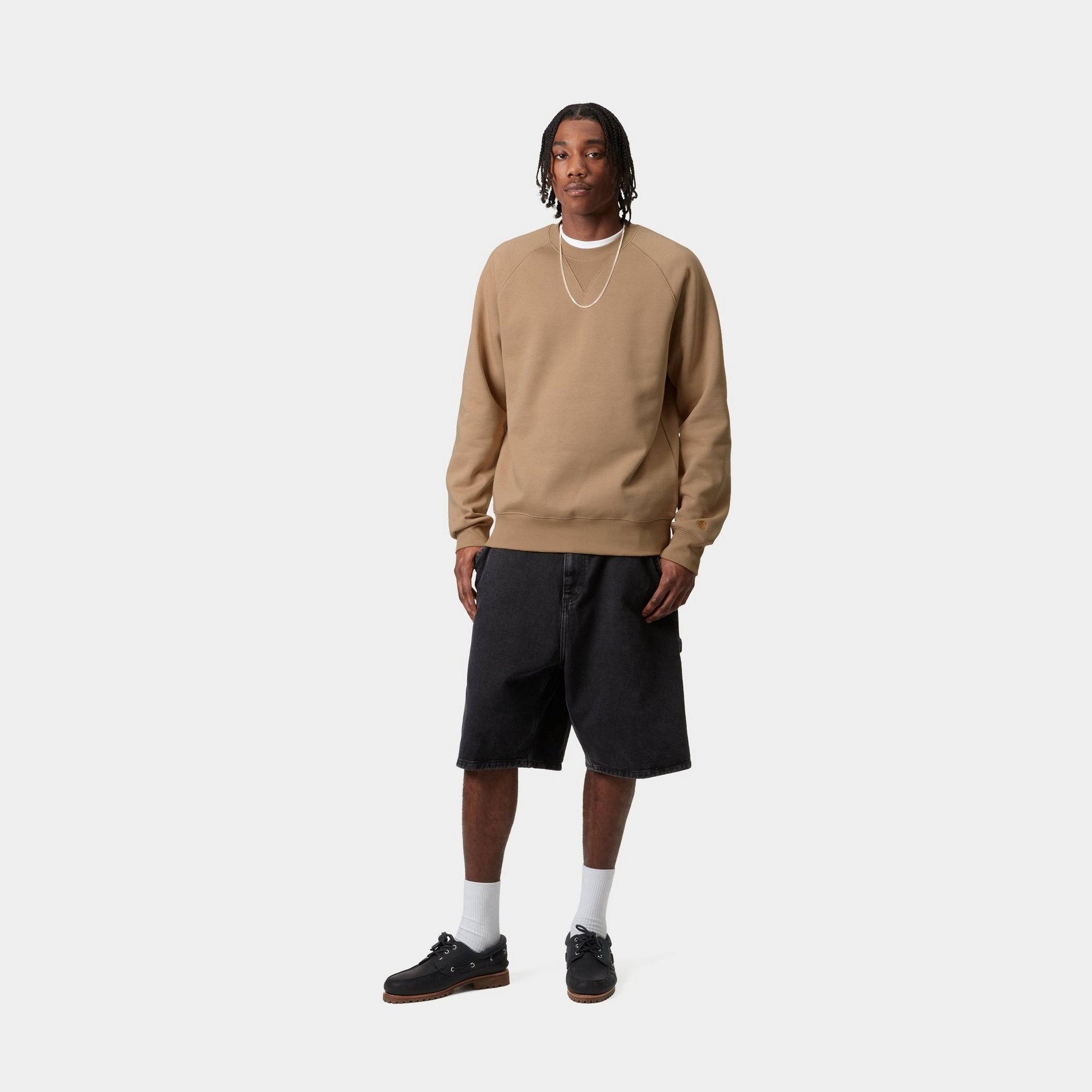 Chase Sweatshirt for Men & Women | Soft Cotton Pullover Hoodie in Dusty Hamilton Brown | Casual Streetwear for Everyday Comfort