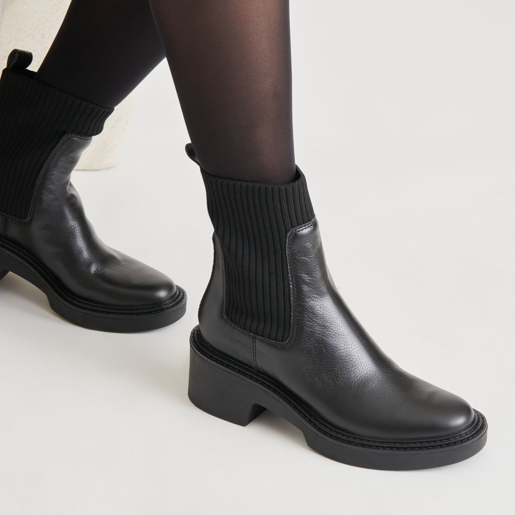 HILORA H2O Waterproof Black Leather Boots for Women - Comfortable Slip Resistant Winter & Rain Boots for Outdoor, Hiking & Work