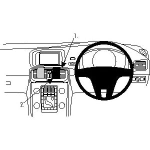 Volvo S40 V40 (2013-2020) No-Drill Center Dash Mount - ClicOn Universal Phone Holder for Safe Driving | Perfect for GPS Navigation & Hands-Free Calling