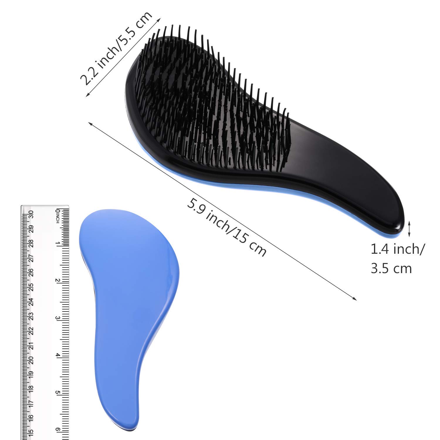 Alexvyan Professional Hair Straightening Brush for Women & Men - Ionic Blow Dry Styling Brush with Pins for Detangling & Smoothing - Perfect for Home & Salon Use