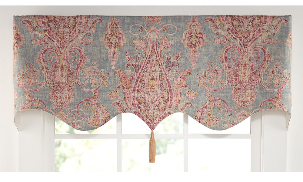 Tradewinds Regal Valance - Elegant Window Treatment for Living Room & Bedroom Decor | Blackout Curtain Valance for Home & Office