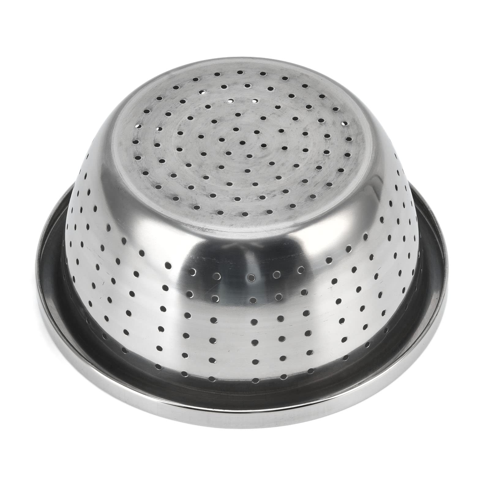 Premium 304 Stainless Steel Colander - 11 Inch (28cm) Micro-Perforated Kitchen Strainer for Washing Rice, Pasta, Fruits & Vegetables | Durable Drain Basket for Cooking, Meal Prep & Healthy Eating