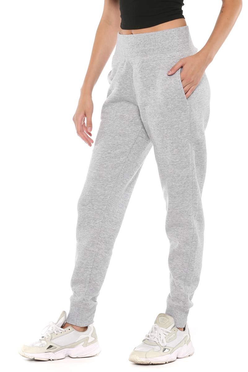 Urban Look Women's Elastic Waistband Soft Fleece Jogger Pants - Comfortable Lounge & Workout Pants for Yoga, Running, and Casual Wear