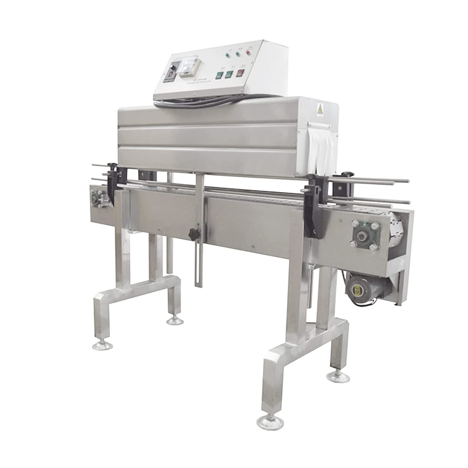 INTSUPERMAI 220V Bottle Tunnel Shrink Wrap Machine - PVC Film Heat Shrink Packaging Equipment for Beverage, Cosmetics & Food Label Wrapping - Perfect for Retail, Warehousing and E-commerce Fulfillment