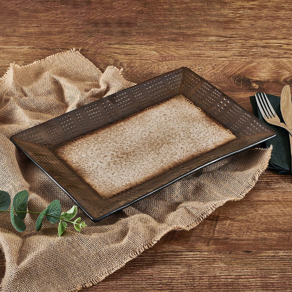 Verona Cream Rectangular Platter - Elegant Serving Dish for Cheese, Charcuterie & Entertaining | Perfect for Dinner Parties, Weddings & Holiday Gatherings
