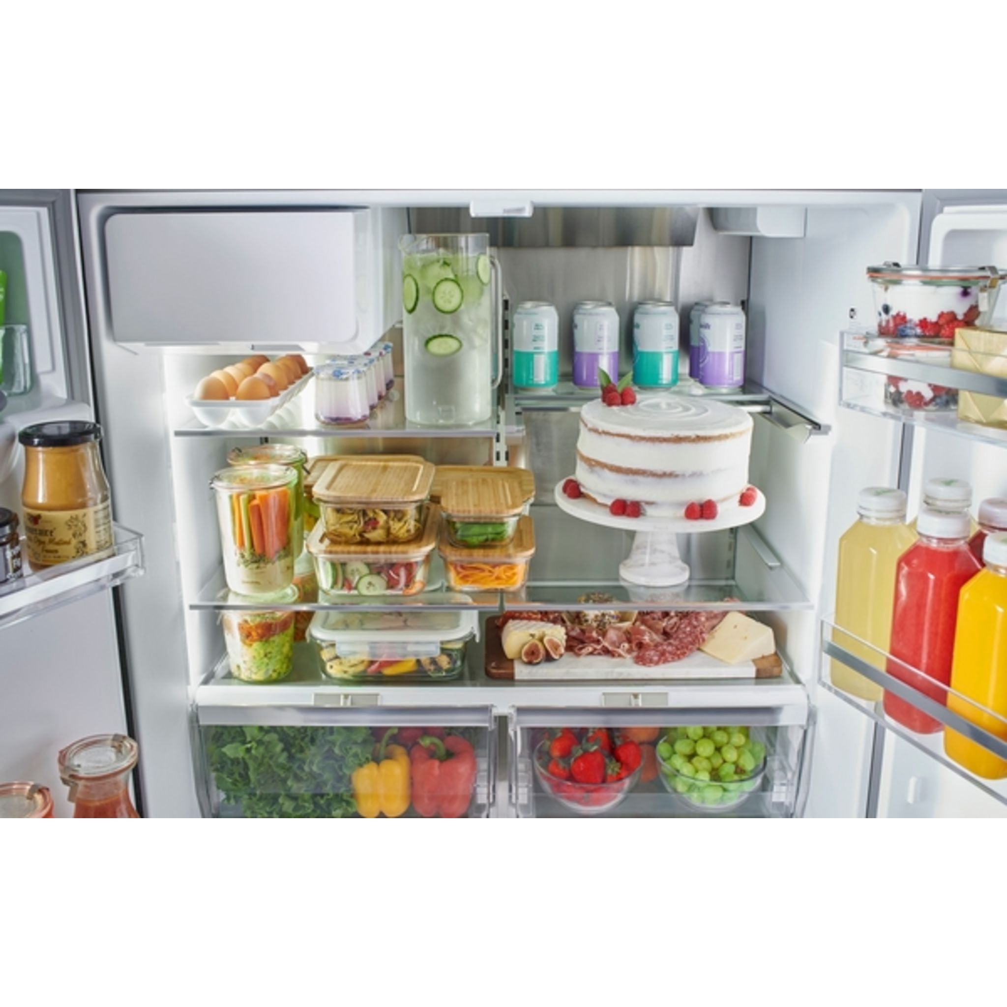 Bosch B36FD52SNB 36 Inch French Door Refrigerator - Black Stainless Steel, Energy Star Certified, Spacious Interior for Large Families - Perfect for Modern Kitchens & Open Floor Plans