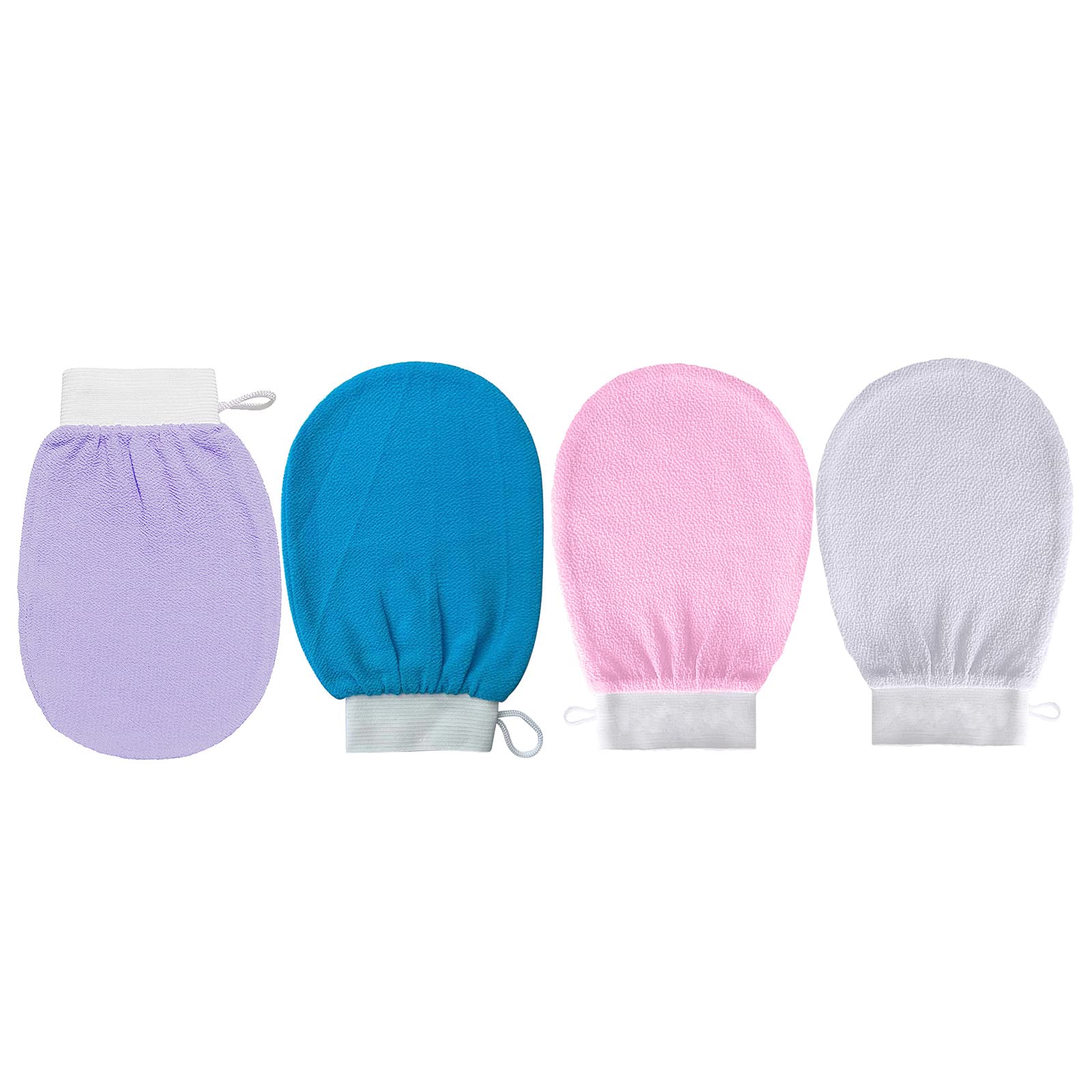 Exfoliating Glove Mitt for Shower & Bath - Moroccan Body Scrubber for Dead Skin Removal - Spa Quality Exfoliation for Smooth Skin - Perfect for Dry Brushing & Deep Cleansing Routines