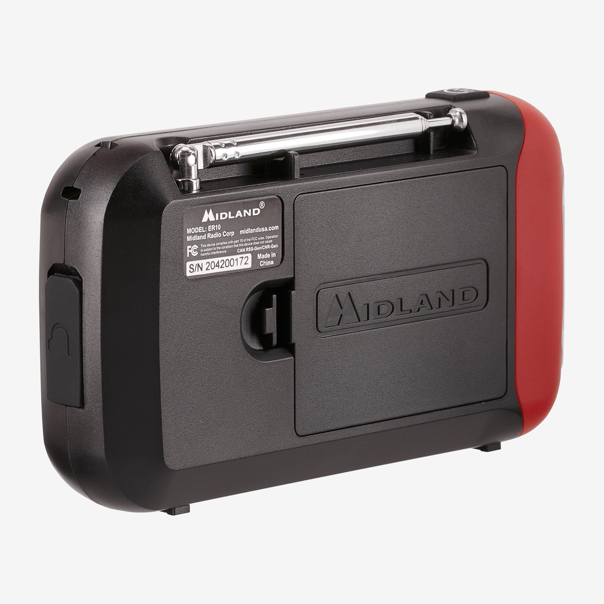 ER10VP Portable Emergency Weather Alert Radio with AM/FM & NOAA - Best for Outdoor, Camping, Hiking & Emergency Preparedness