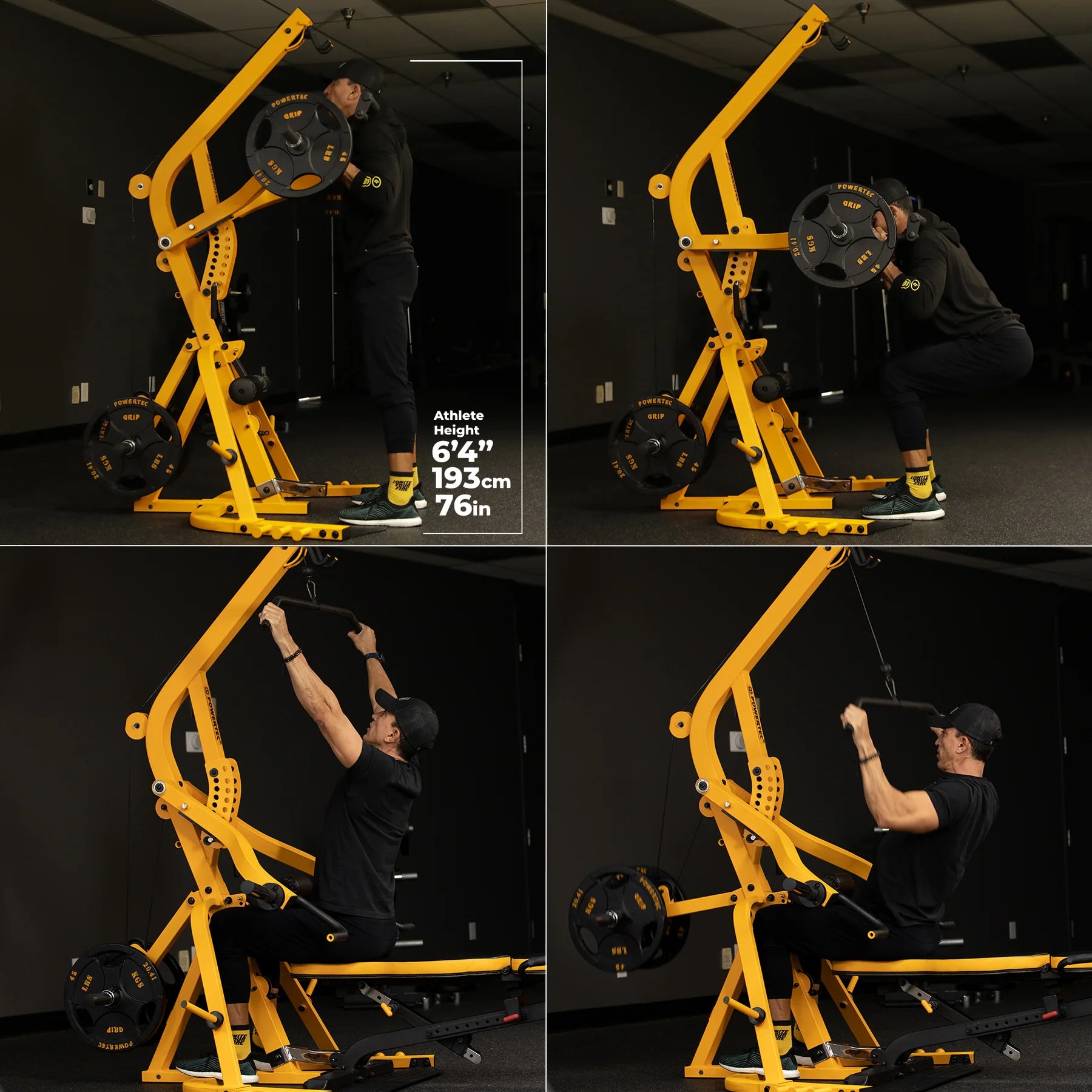 Powertec Workbench Levergym WB LS20 - Heavy Duty Home Gym Equipment for Strength Training & Workouts - Perfect for Home Garage & Fitness Studio