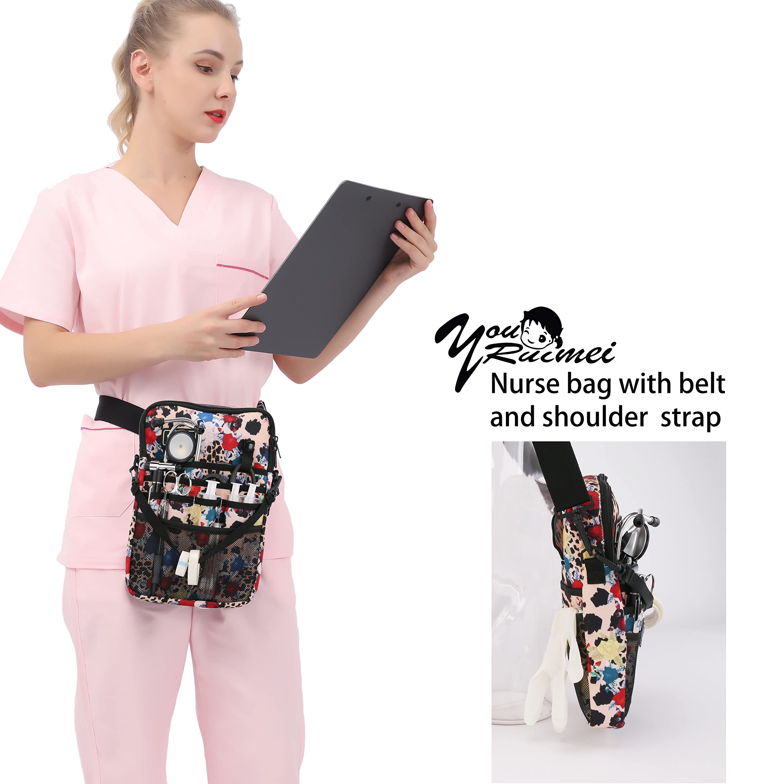 Nurse Fanny Pack Waist Bag - Medical Utility Belt Organizer for Healthcare Professionals - Perfect for Stethoscope, Scissors, Pens & Medical Supplies at Work/Hospital
