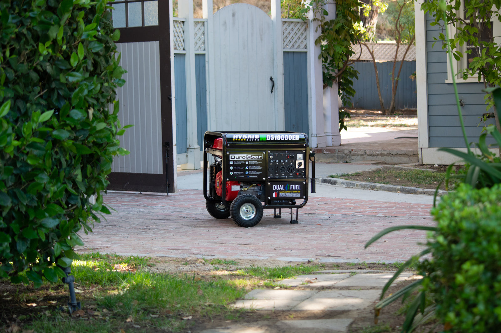 10,000 Watt Dual Fuel Portable Generator - Gas & Propane Powered for Home Backup, Camping & Outdoor Use