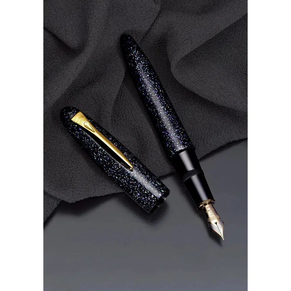 Premium Platinum Izumo Raden Fountain Pen - Handcrafted Luxury Writing Instrument for Calligraphy, Signatures & Gifts - Elegant Office & Wedding Accessory