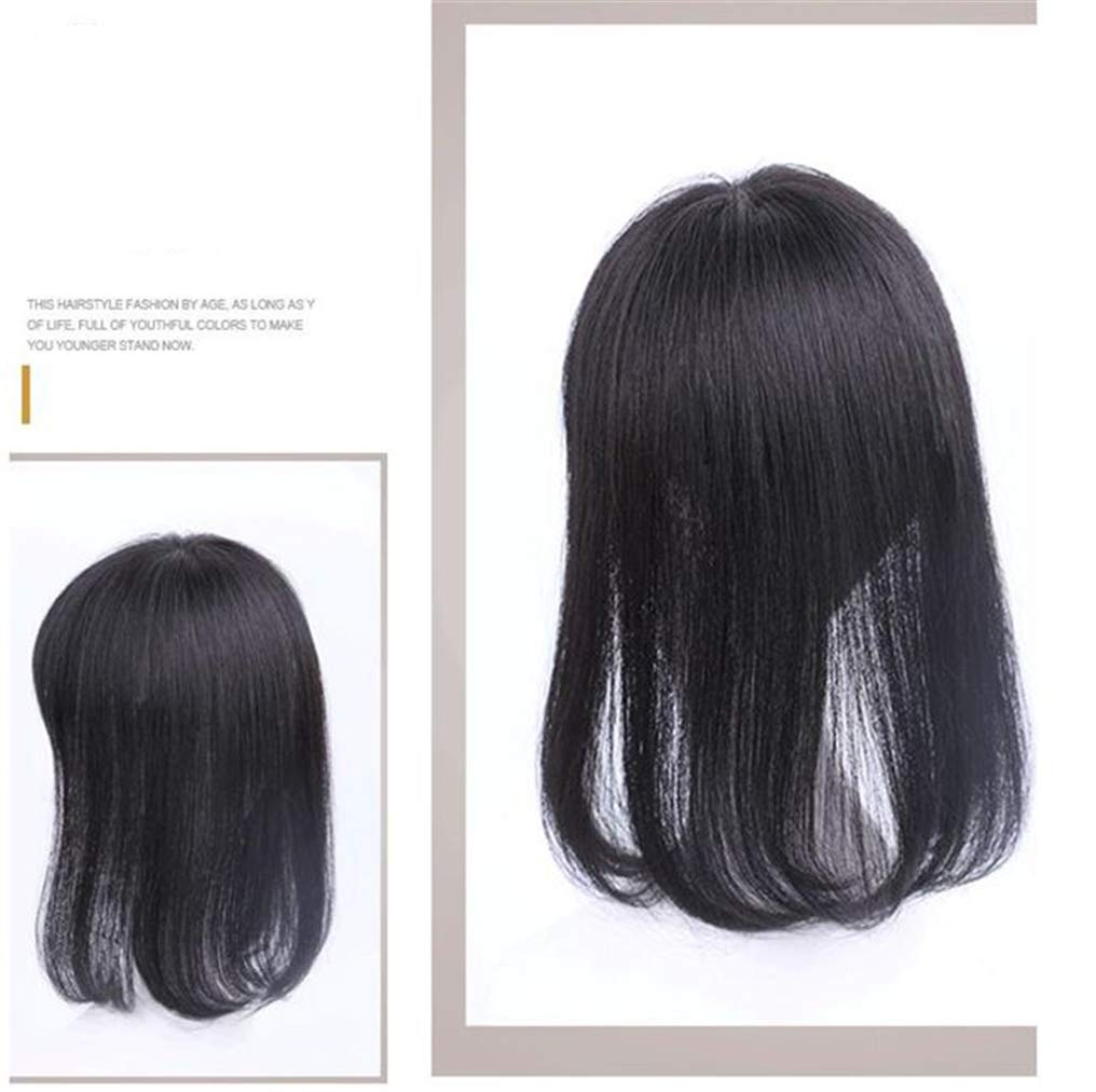 LXUE 10x11cm Clip-in Human Hair Toppers for Women with Bangs - 6