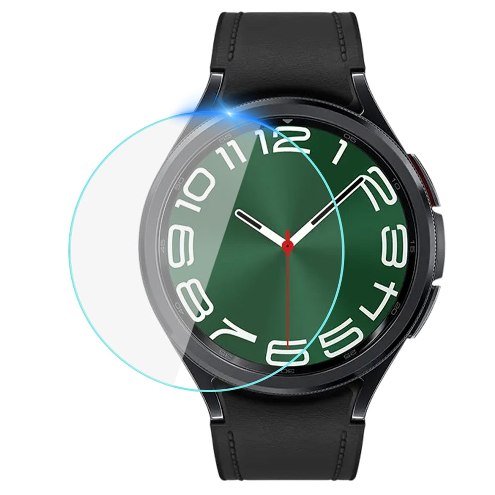 Samsung Galaxy Watch 6/Classic/40mm/44mm/43mm/47mm Tempered Glass Screen Protector - HD Clear, Anti-Scratch, Bubble-Free for Daily Wear, Workouts & Outdoor Activities