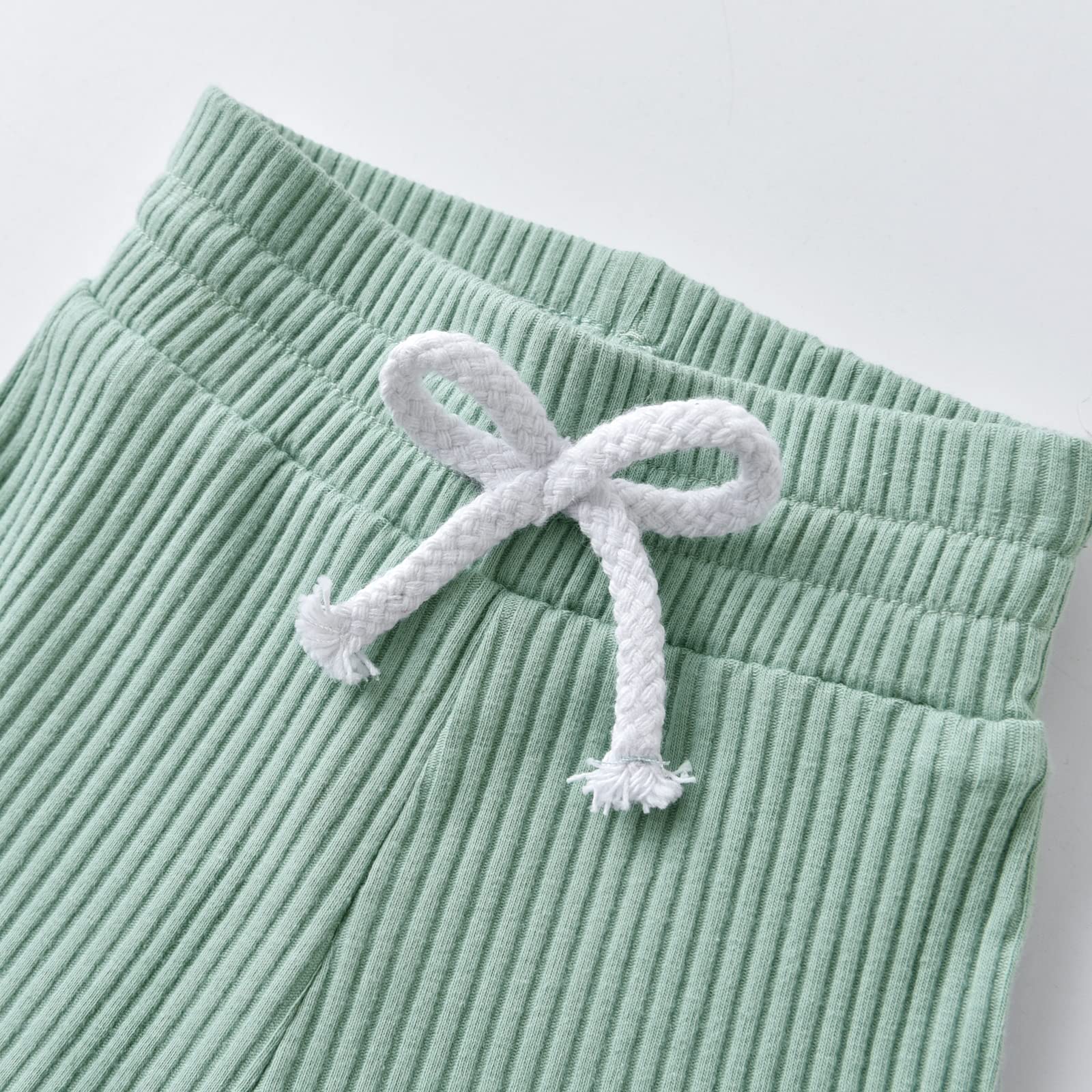 Derouetkia Summer Newborn Baby Clothes Set - Soft Ribbed Romper & Shorts Outfit for Boys & Girls | Perfect for Playtime, Photo Shoots & Family Outings