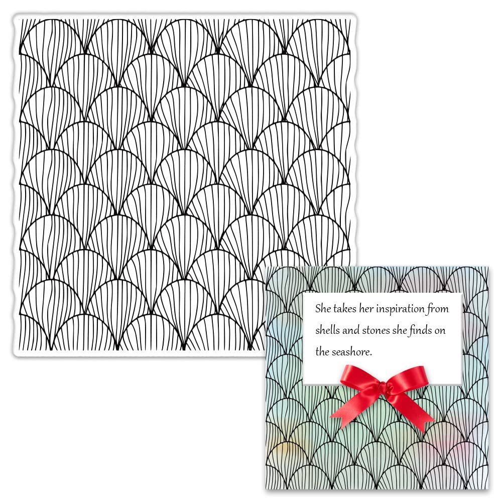 Cloud Pattern Clear Stamps for Card Making & Scrapbooking - Transparent Rubber Stamps for Bullet Journal, DIY Crafts, Notebook Decoration - Perfect for Handmade Greeting Cards, Planner Stamping & Creative Journaling