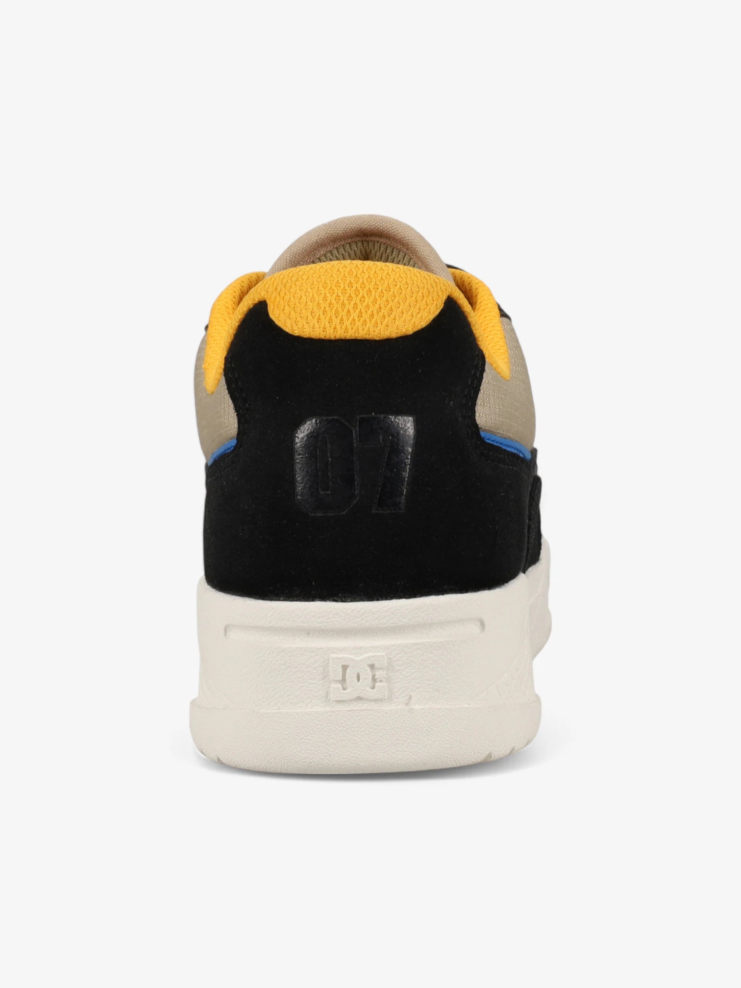 DC Construct Sneakers - Black, Orange & Blue - Men's Skate Shoes for Streetwear & Casual Wear