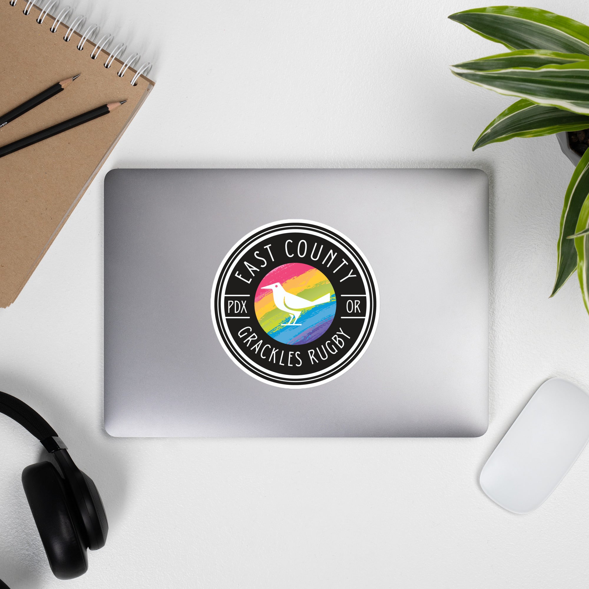 East Co. Grackles Stickers - Waterproof Vinyl Decals for Laptops, Cars & DIY Crafts - Perfect for Outdoor Enthusiasts & Nature Lovers
