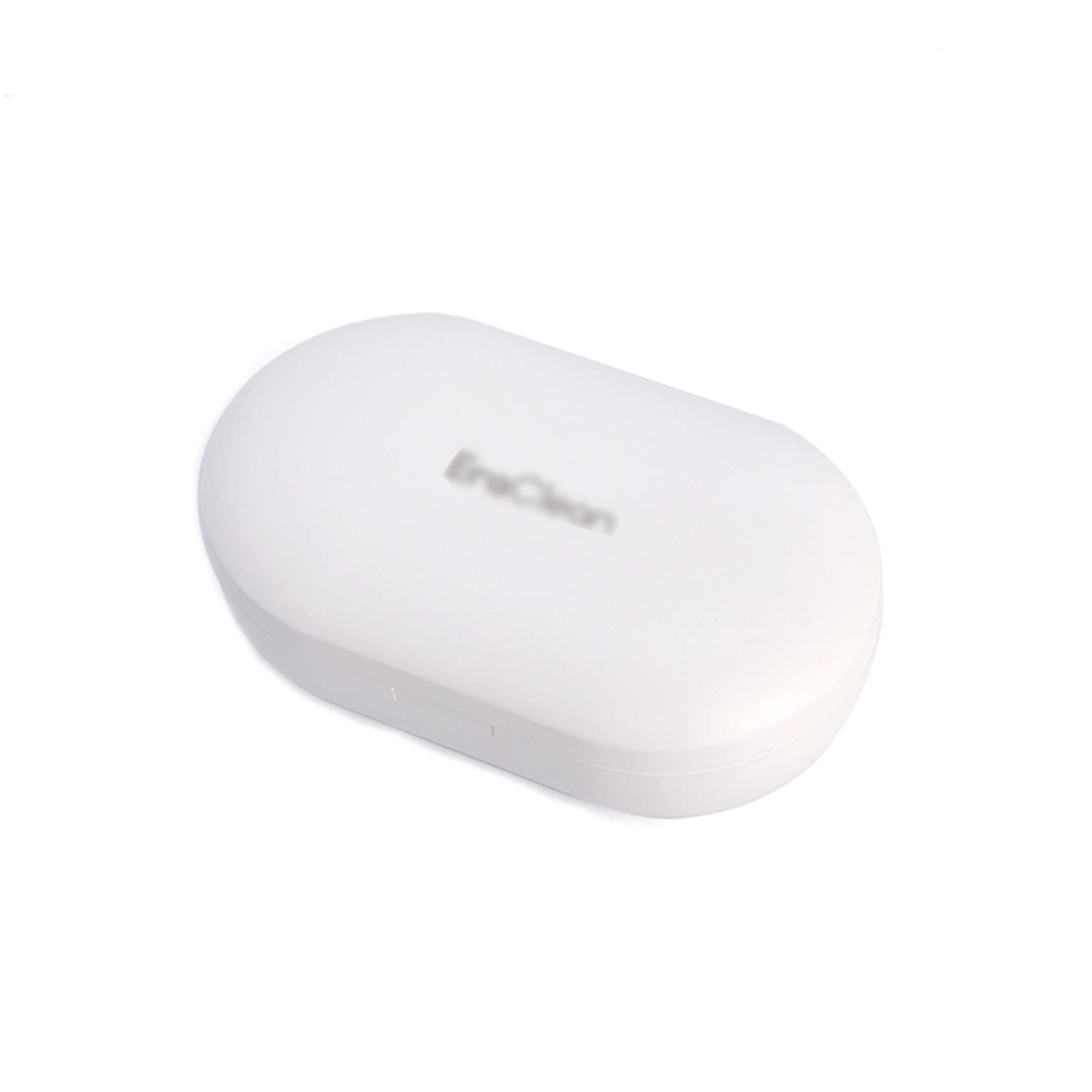 XYJNN Ultrasonic Contact Lens Cleaner Machine - 56000Hz Mini Cleaner for Protein & Tear Removal with Beauty Mirror (White, 100x60x35mm) - Perfect for Travel, Daily Lens Care & Makeup Application