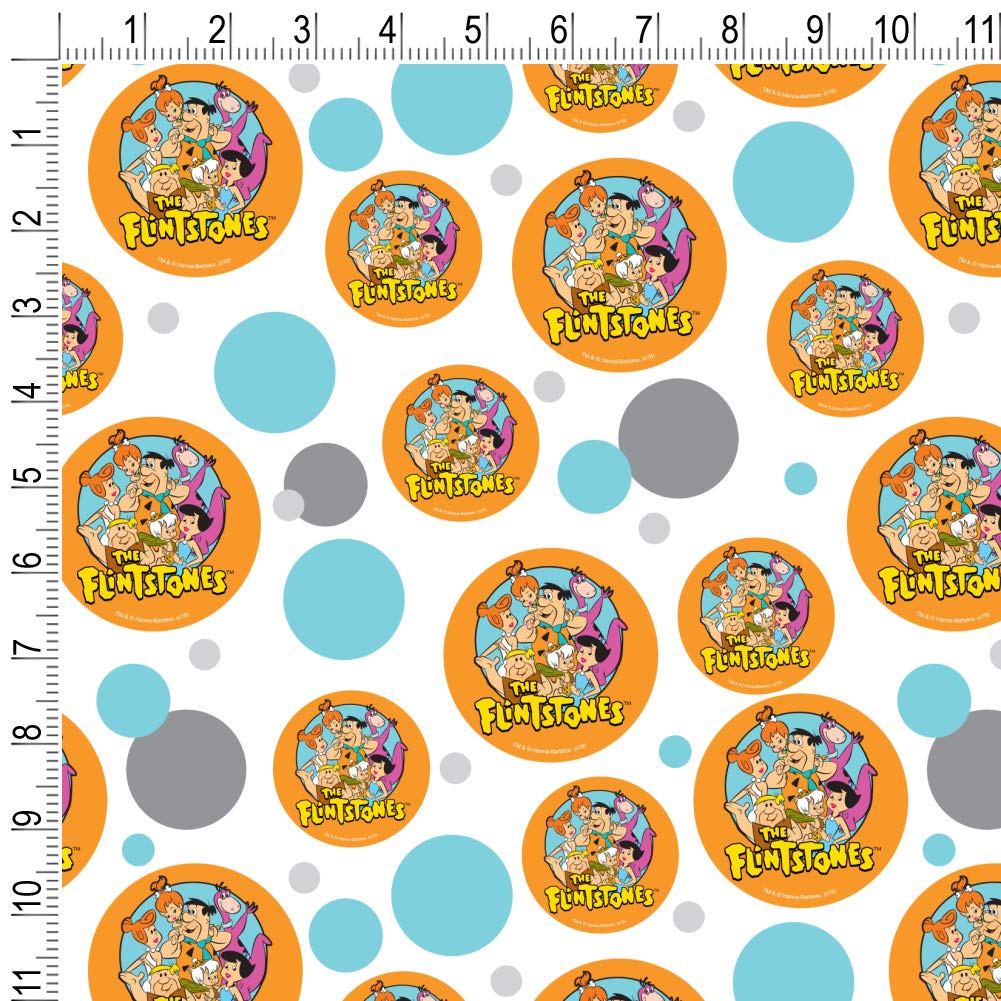 The Flintstones Cartoon Gift Wrap Paper Roll - Fun & Colorful Wrapping Paper for Birthdays, Parties & Holidays - 24 Inches x 10 Feet