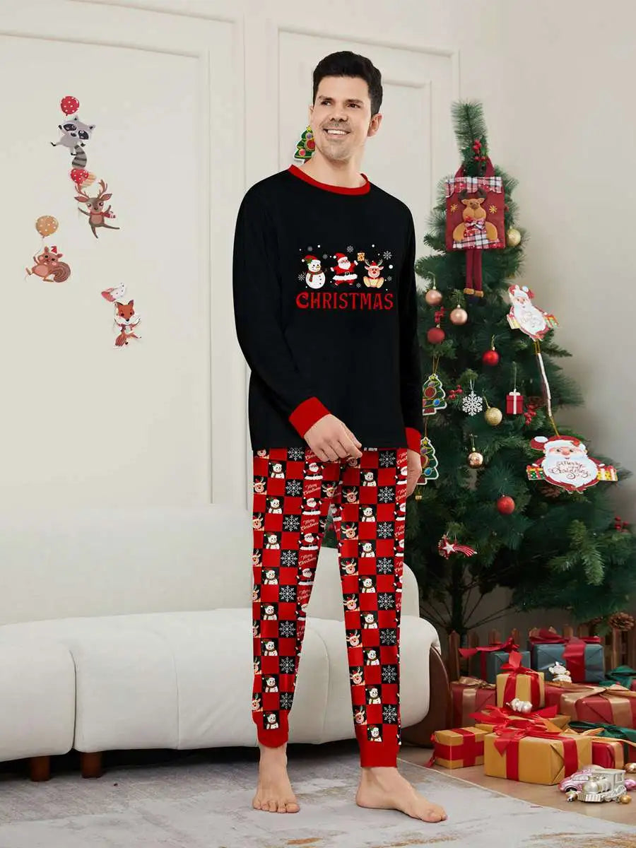 Christmas Matching Family Pajamas Set - Santa Claus, Snowman & Reindeer Holiday Pjs for Family Photos, Christmas Morning & Cozy Winter Nights