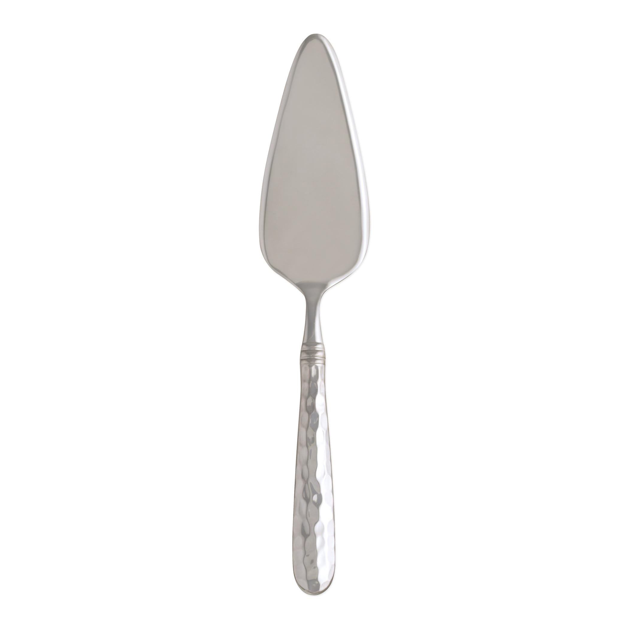 Vietri Martellato Pastry Server - 10 Inch Handmade Stainless Steel Cake & Pie Spatula - Durable Silver Serving Utensil for Desserts, Weddings & Dinner Parties