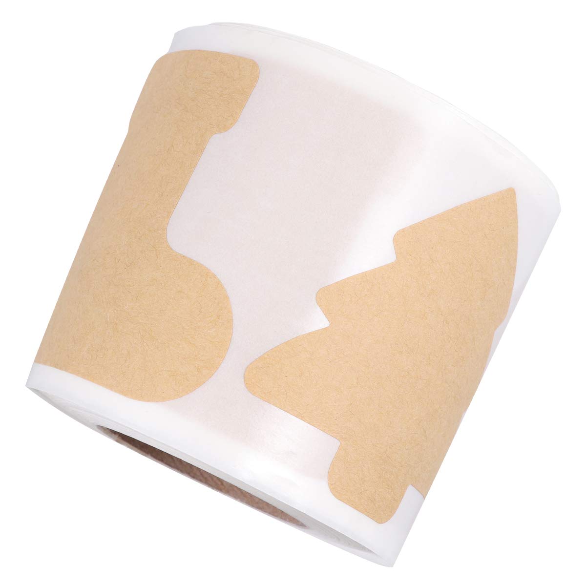 300pcs Christmas Stickers for Gifts - Self-Adhesive Kraft Paper Sealing Labels for Candy Bags, Holiday Packages & DIY Crafts (1 Roll) - Perfect for Christmas Wrapping, Party Favors & Festive Decorations
