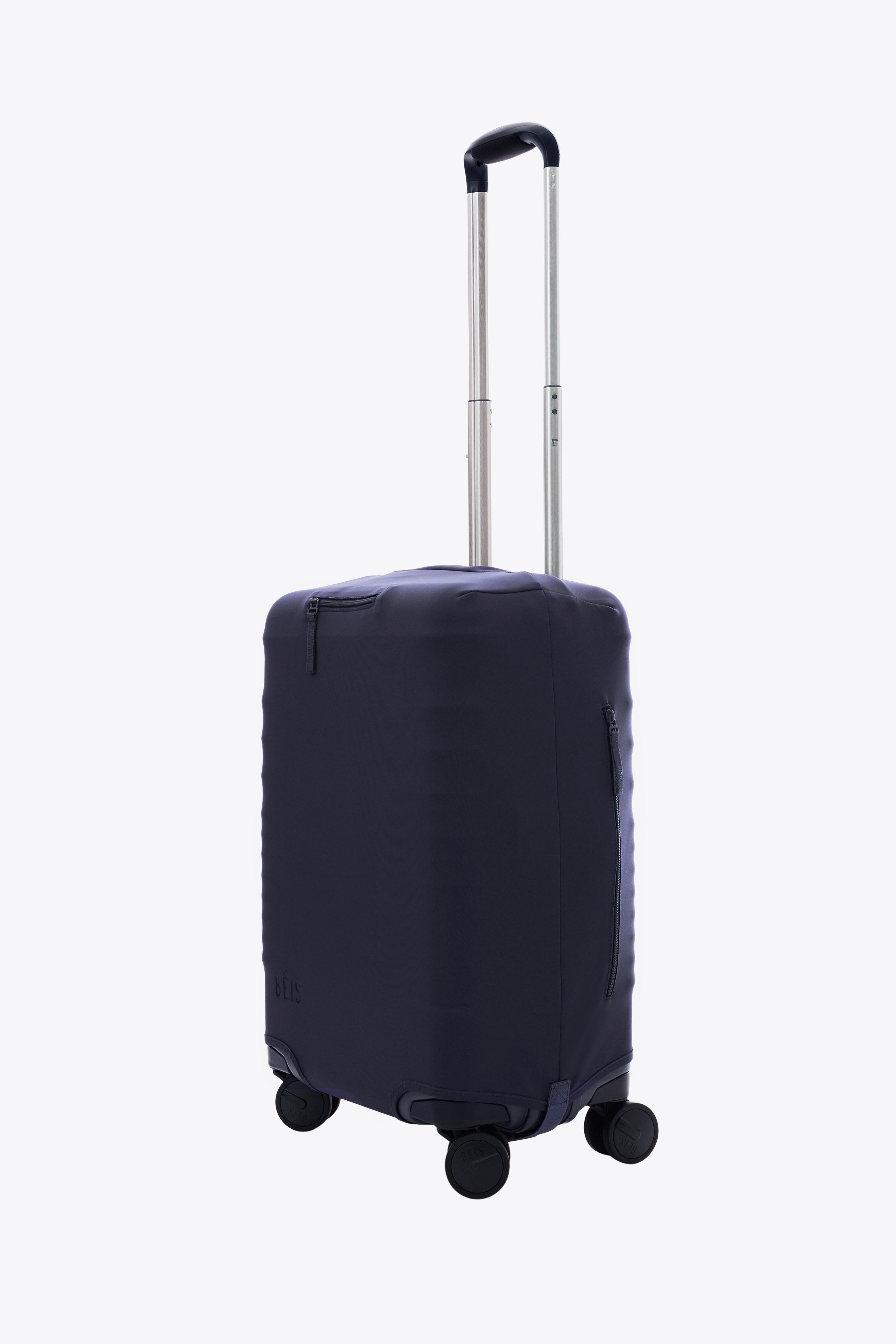 Durable Navy Blue Carry On Luggage Cover - Waterproof & Scratch-Resistant Suitcase Protector for Air Travel, Business Trips & Vacation Packing