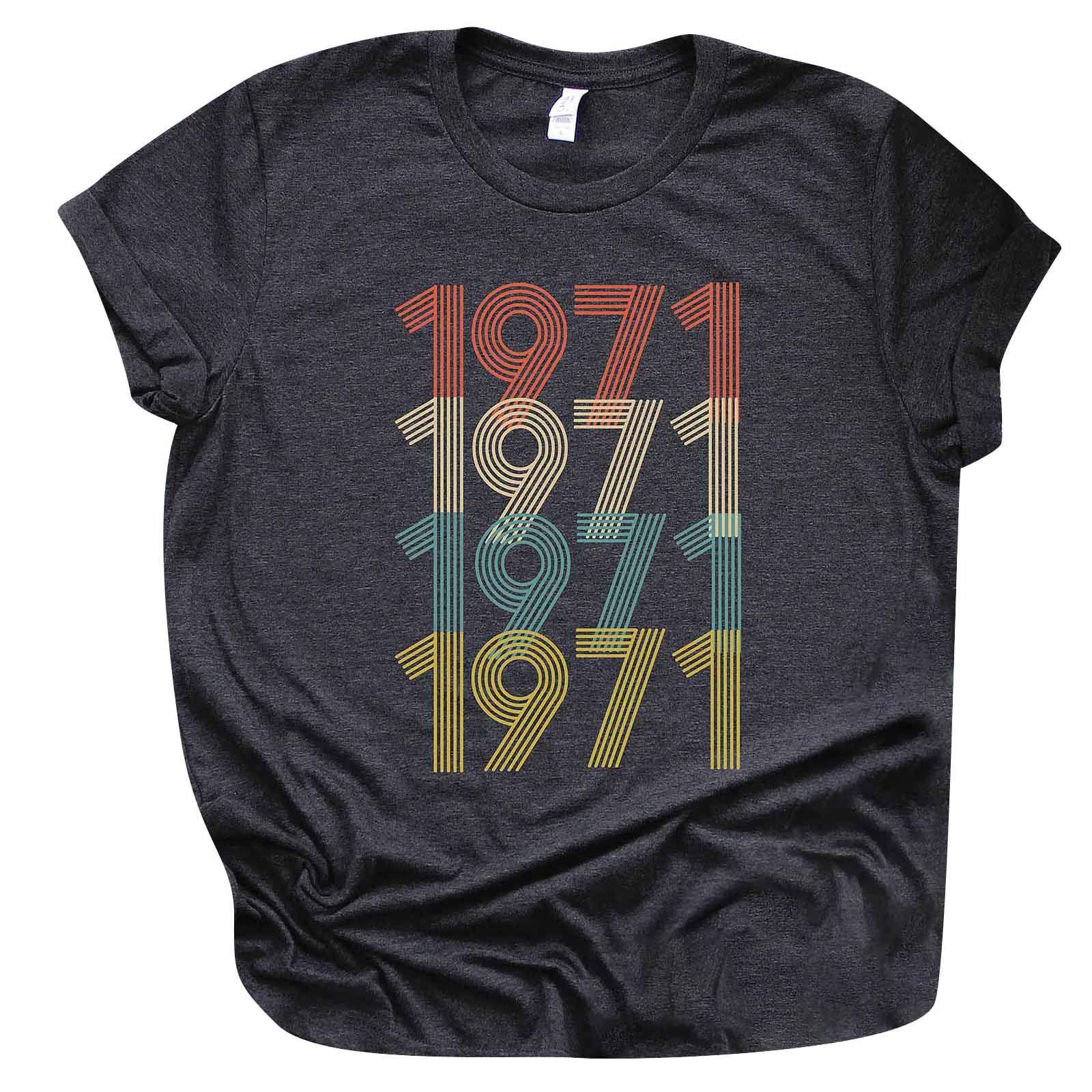 Vintage 1971 Original Parts Women's Casual T-Shirt - Cute Birthday Gift Tee for Women | Perfect for Casual Wear, Parties & Retro Fashion Lovers
