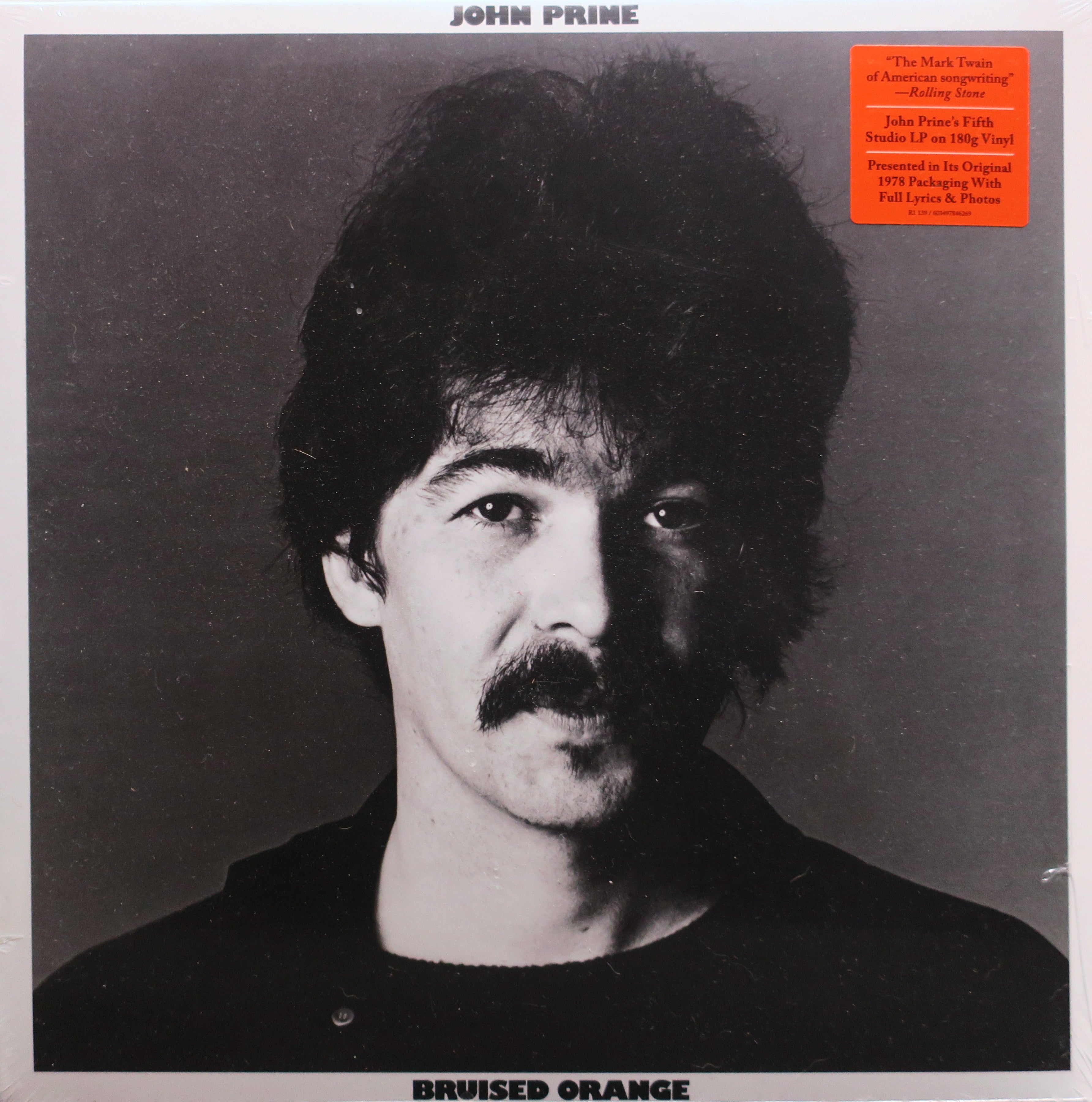 JOHN PRINE 'Bruised Orange' 180g Vinyl LP Record | High-Quality Audiophile Vinyl | Perfect for Music Collectors & Vinyl Enthusiasts | Great for Home Listening & Gifts