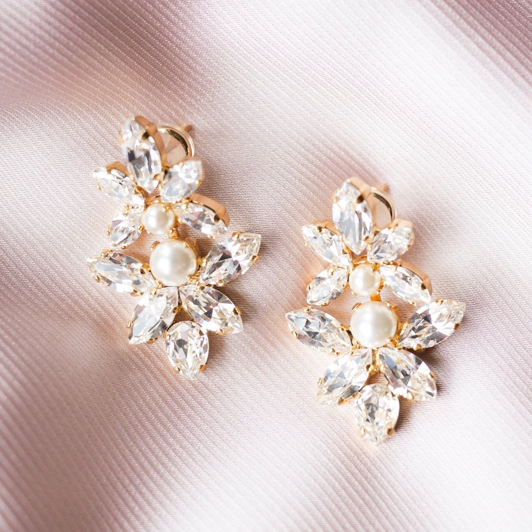 Love Me Forever Earrings - Elegant Pearl & Crystal Jewelry for Women | Perfect for Weddings, Anniversaries & Romantic Gifts